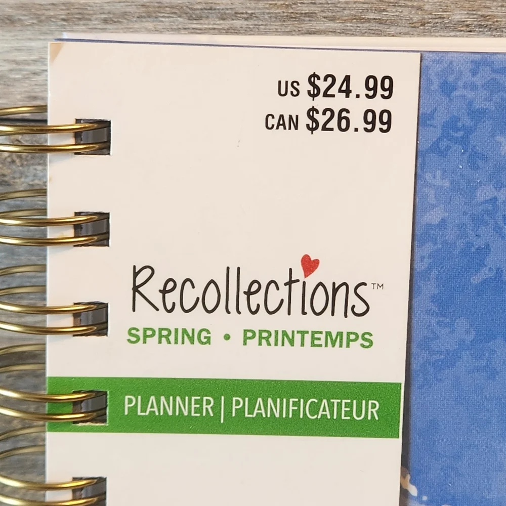 Recollections Blue 2026 Planner, 8.5x11 in NEW